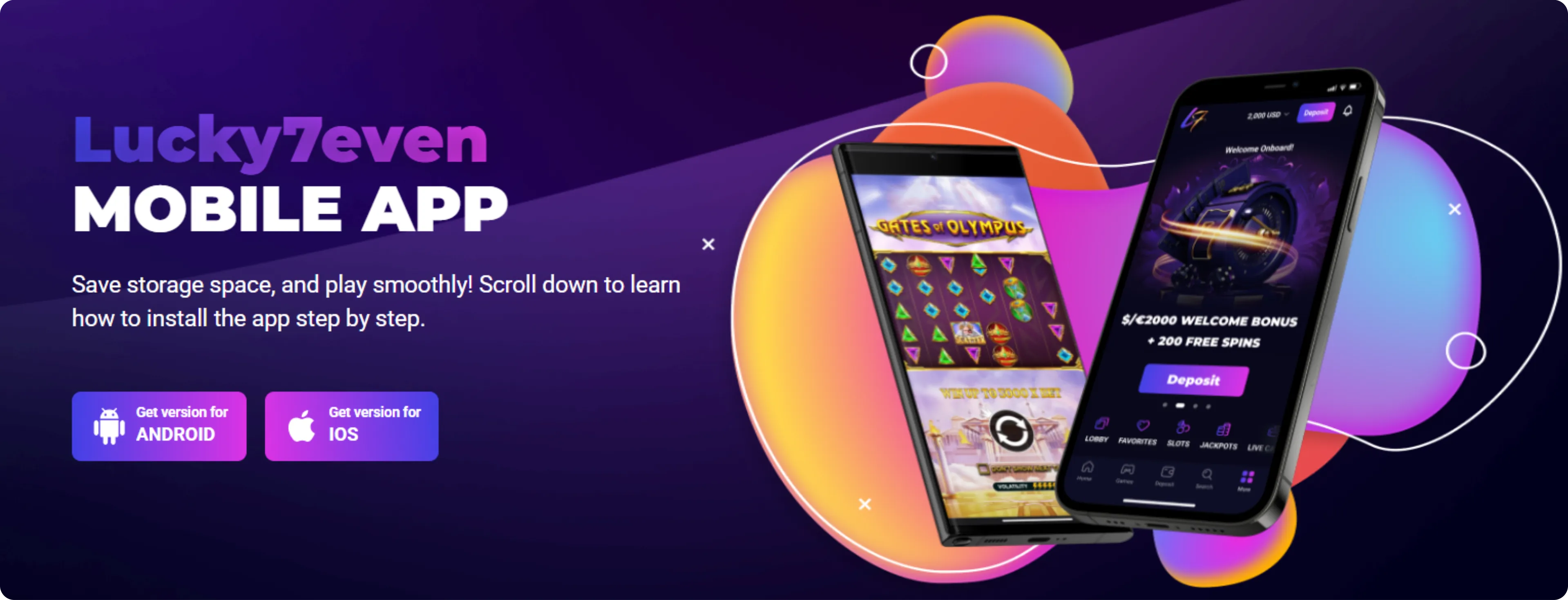Capture d'écran de l'app Lucky7 Casino